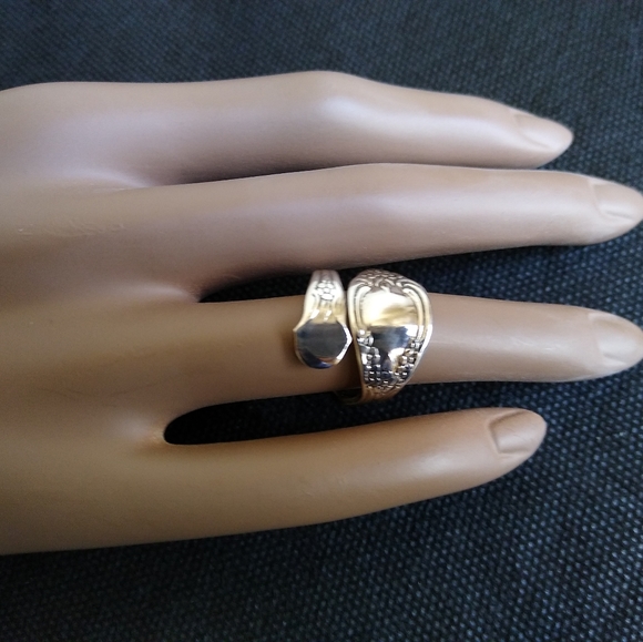 VTG Wm Rogers Oneida Silver Plated Spoon Ring - Picture 6 of 7